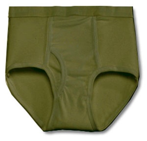 Classic underwear in organic stretch cotton - Military Green