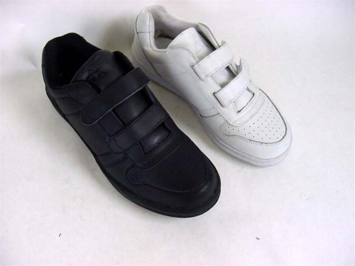leather velcro sneakers