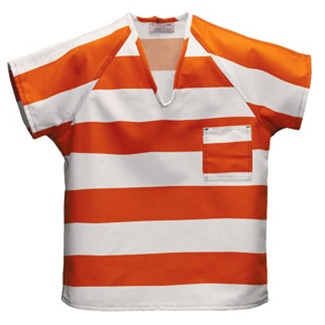 Inmate Shirts Striped colors Sizes Small - 10XLarge